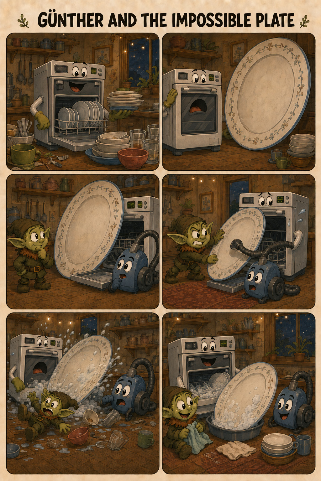 Günther and the Impossible Plate comic cover