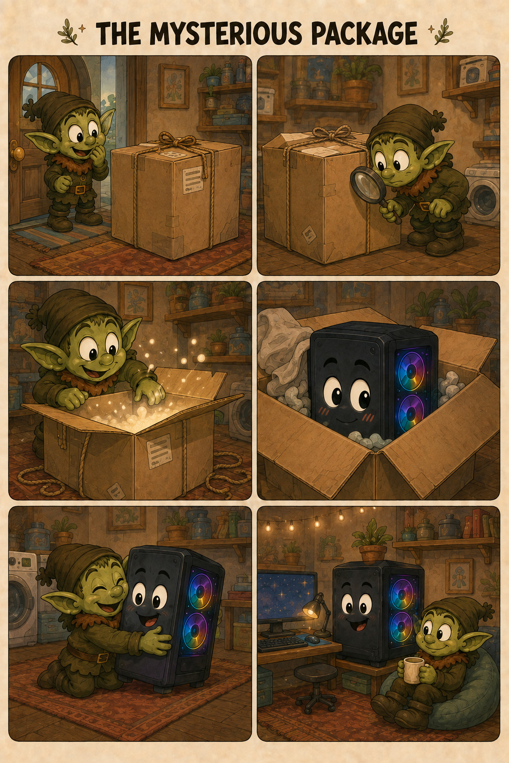 The Mysterious Package comic cover
