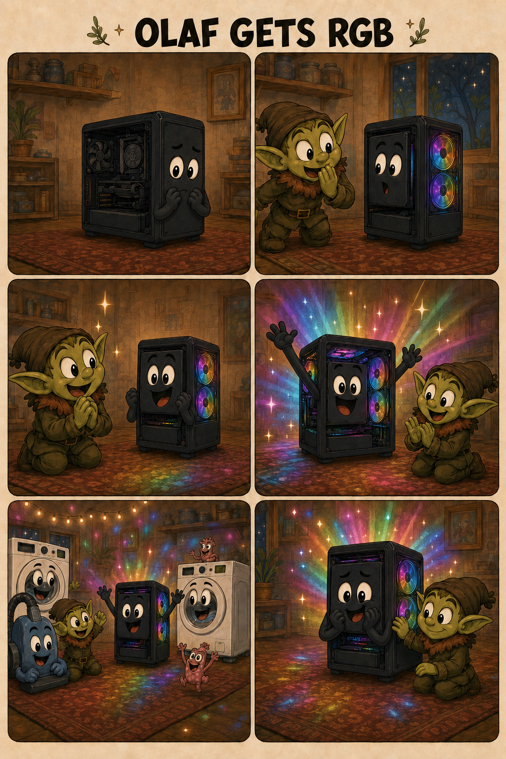 Olaf Gets RGB comic cover